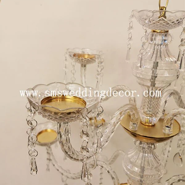 hanging crystal chandelier candle holder