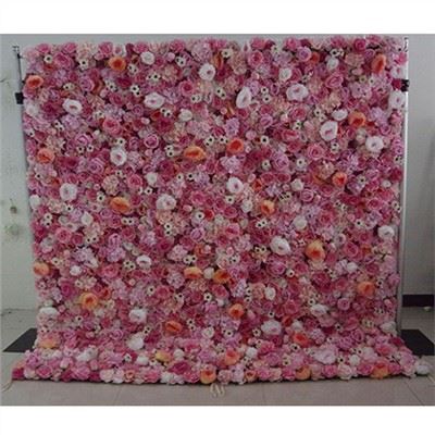 Mur de fleurs de glycine
